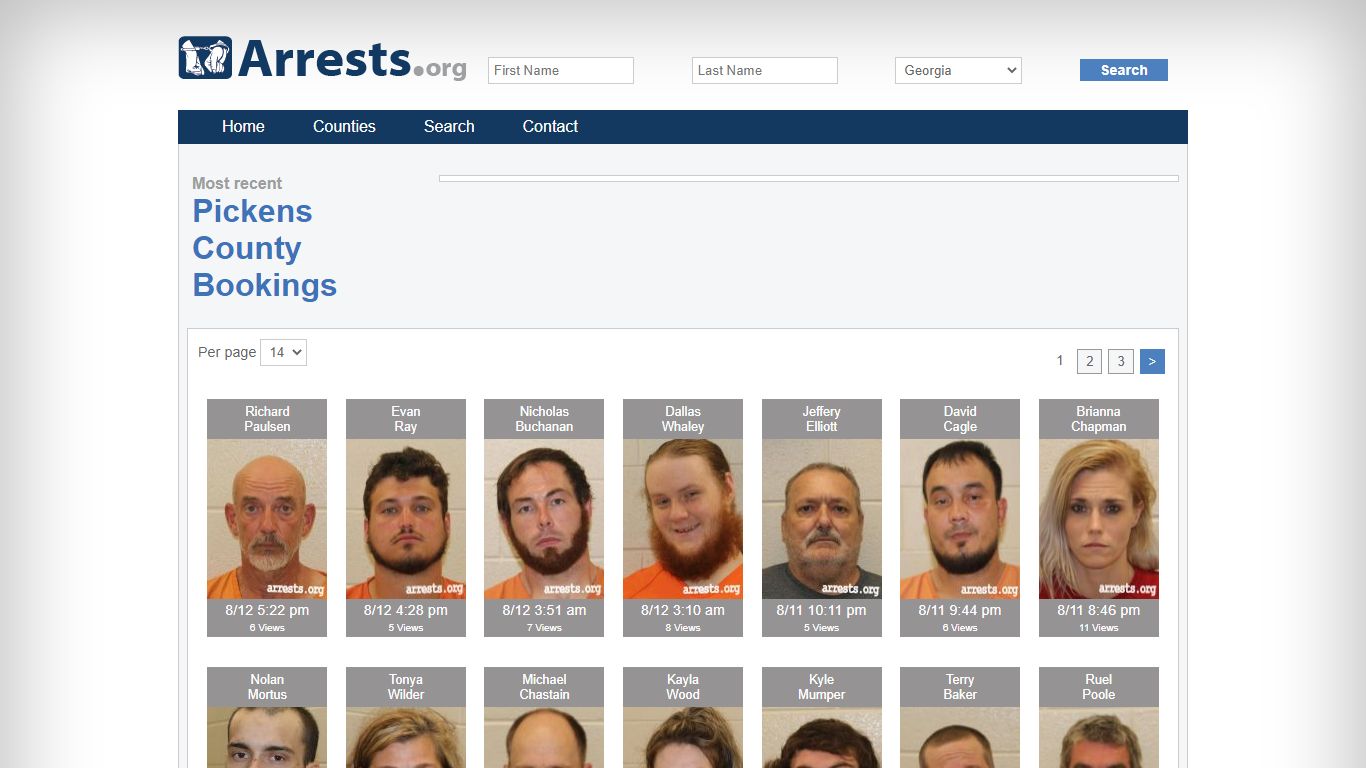 Pickens County Arrests and Inmate Search